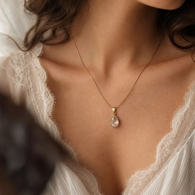 Water Droplet Necklace